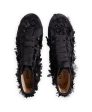 SUPERGA BLACK FLOWERS PLATFORM SNEAKER Cheap