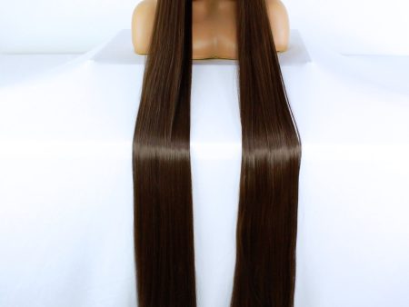 65” Chocolate Brown Lacefront Wig Online Hot Sale