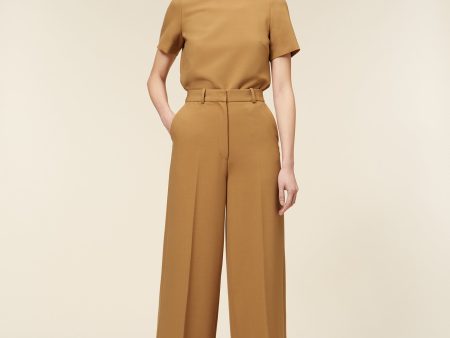 TAILORED CUFF WOOL TROUSERS For Cheap