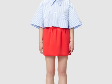 RELAXED FIT CROPPED SHIRT on Sale