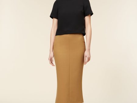 MIDI CREPE PENCIL SKIRT Online now