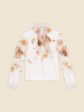 FLORAL EMBROIDERY LONG SLEEVE TOP Hot on Sale