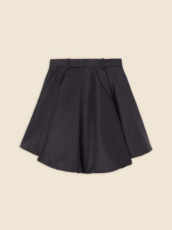 PADDED NYLON MINI SKIRT Cheap