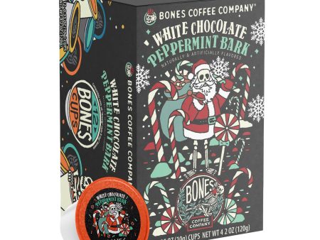 White Chocolate Peppermint Bark Bones Cups - 12 Count Hot on Sale