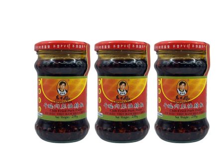 Lao Gan Ma Chili Fried Pork Flake (Chilli Sauce with Minced Pork) 210g 3 Pack Sale