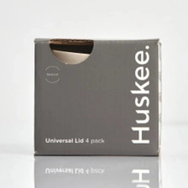 Huskee Cup | Universal Lid 4 Pack | Natural Charcoal Colours For Discount