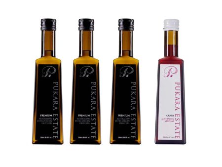 Pukara Estate Red Wine Liqueur Australian Vinegar &  Extra Virgin Olive Oil 250ml x 4Pk Fashion