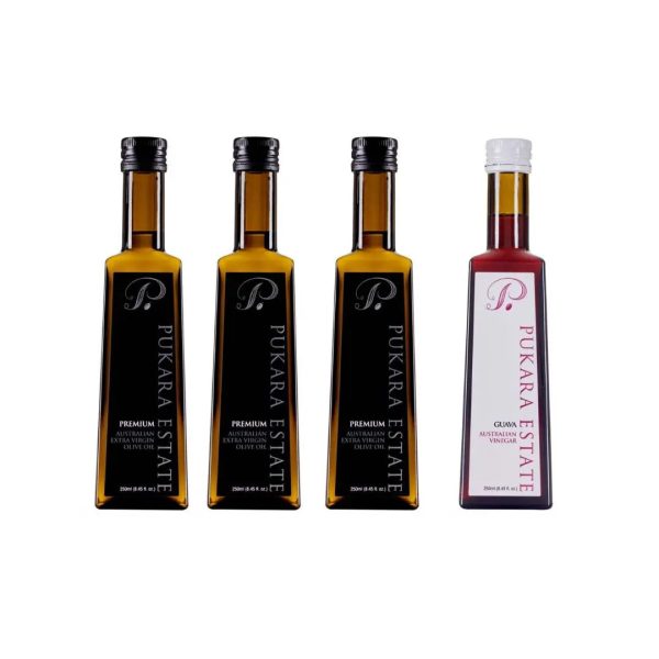 Pukara Estate Red Wine Liqueur Australian Vinegar &  Extra Virgin Olive Oil 250ml x 4Pk Fashion