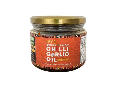 Ivy’s Homemade Sweet and Spicy Chilli Garlic Oil 300ml V GF NF For Sale