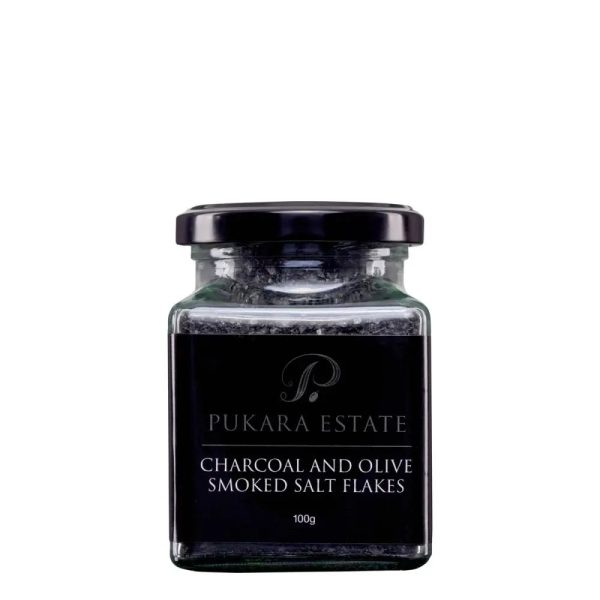 Pukara Estate | Charcoal and Olive Smoked Salt Flakes 100gm | GF Online Hot Sale