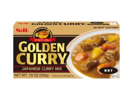 S&B Golden Curry Mix Hot 220g For Sale