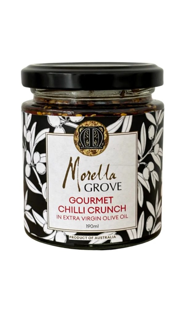 Morella Grove Gourmet Chilli Crunch in Extra Virgin Olive Oil, 250ml, 1L| V on Sale