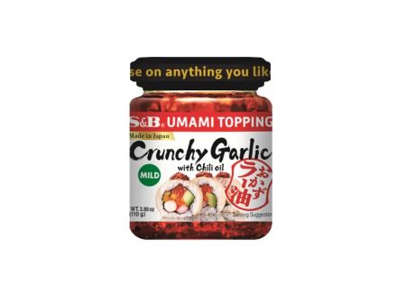 S&B UMAMI TOPPING Crunchy Garlic with Chili oil 110g Sale