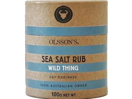 Olssons Salt | Wild Thing Salt Rub 100g | Kraft Canister Cheap