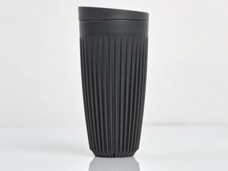 Huskee Cup | Reusable Coffee Cup with Lid 16oz 473ml Charcoal Hot on Sale