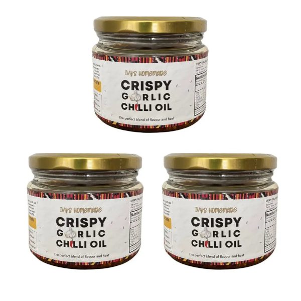 Crispy Garlic Chilli Oil Ivy’s Homemade 3 x 300ml V GF NF Online