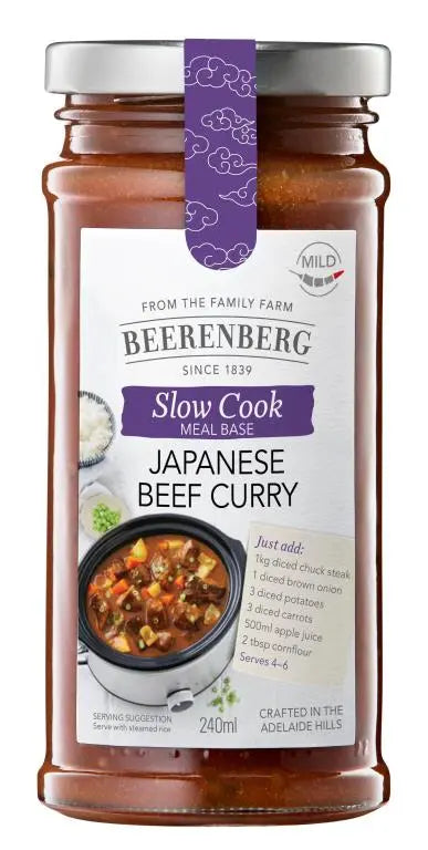 Beerenberg | Japanese Beef Curry Slow Cook Sauce 240ml Online now