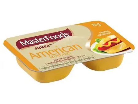 MasterFoods American Mustard Squeeze-On | 25 x 10g Portions For Sale