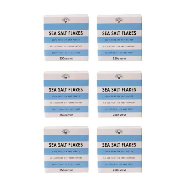 Olsson s Salt | Pure Sea Salt Flakes | Cube 250g | 6 Pack Online now