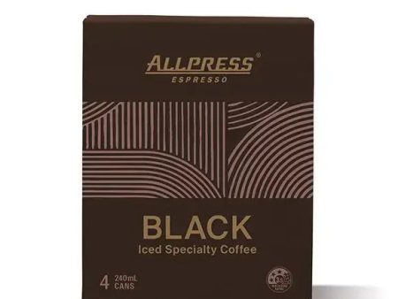 Allpress Coffee Iced Black | Iced Specialty Coffee | 4-Pack For Cheap