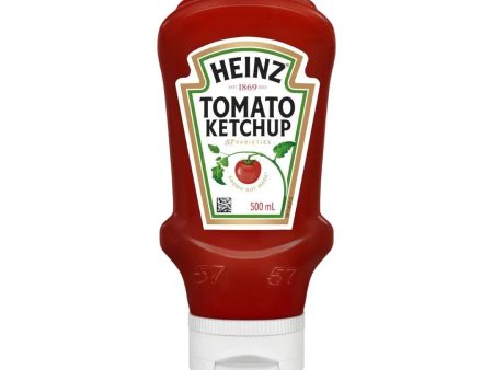 Heinz Ketchup Upside Down Tomato Sauce 500ml Hot on Sale