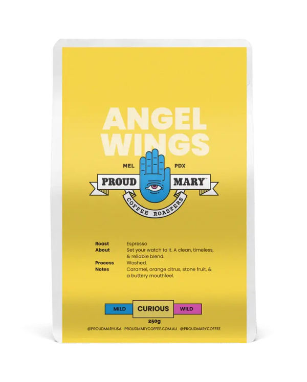 Proud Mary Coffee Roasters | Angel Wings | Espresso Blend 250g | PetitsTresors Online