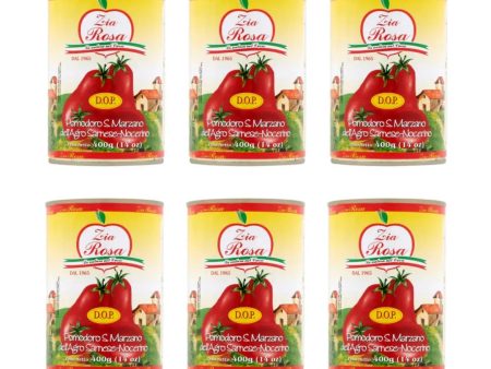 Zia Rosa San Marzano DOP Peeled Tomatoes 400g 14oz 6Pk For Cheap