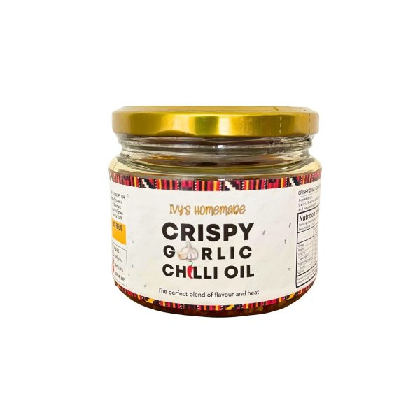 Ivy’s Homemade Crispy Garlic Chilli Oil 300ml V GF NF Discount