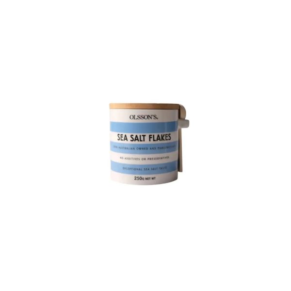 Olsson s Salt | Pure Sea Salt Flakes | 250g Stoneware Jar on Sale