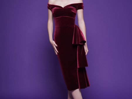 WILLA VELVET DRESS For Sale