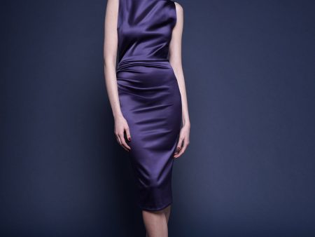 AJOUR SATIN DRESS Fashion