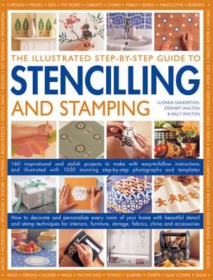 Luvinda Ganderton: Illustrated Step-by-step Guide to Stencilling and Stamping [2016] paperback on Sale